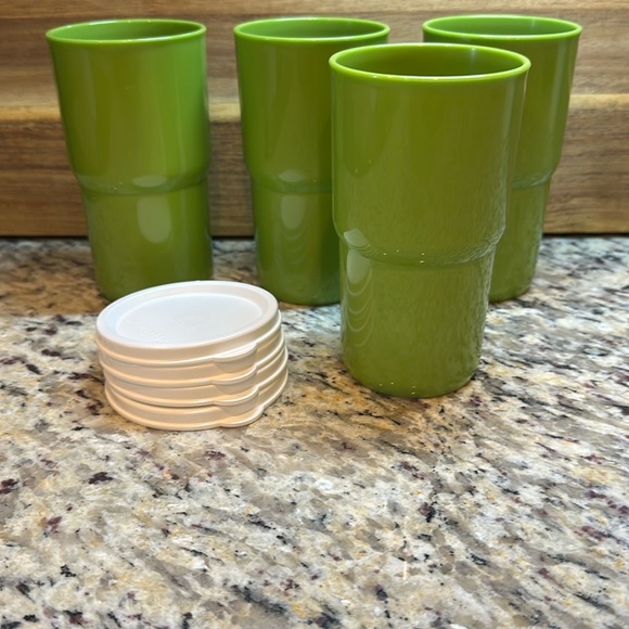 Tupperware Other - Tupperware Green Tumblers Set